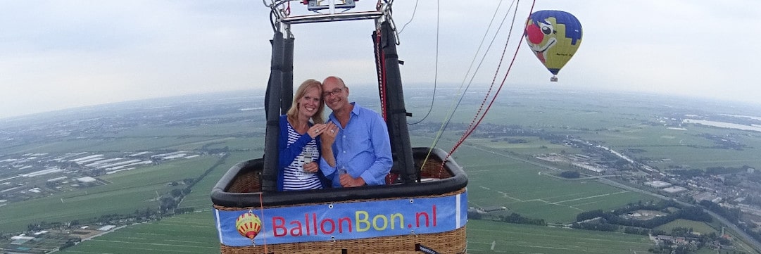 huwelijk aanzoek luchtballon